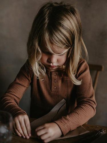 The Simple Folk The Ribbed Top, Cinnamon